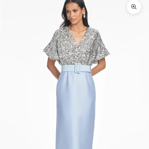 navy blue dress for baby girl Sachin & Babi Terri Dress in Ice Blue main image 0